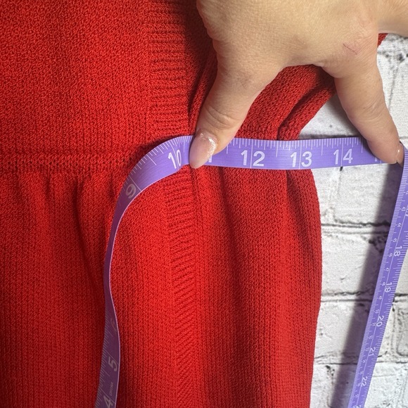 VTG St. John for I.Magnin Red Button Detailed Knit‎ Dress Nursing Sz 10/MEDIUM - Picture 9 of 12